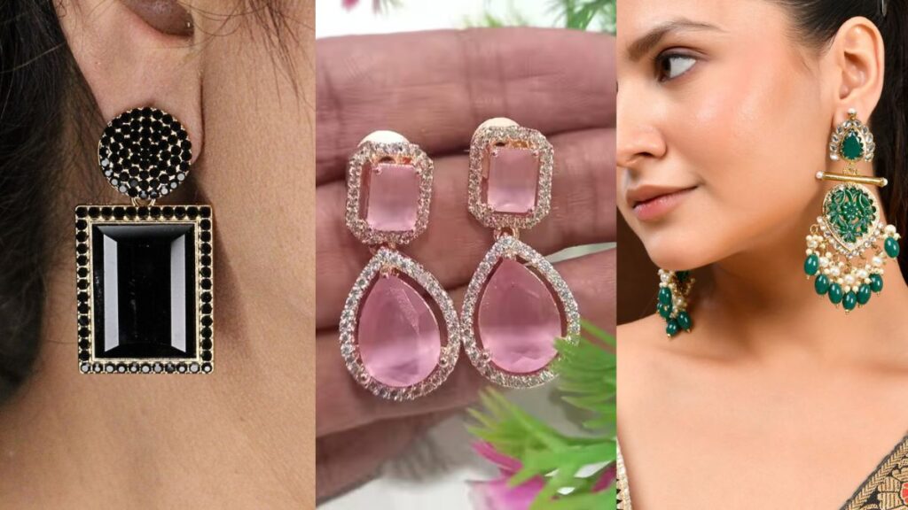 Stone Drop Earrings