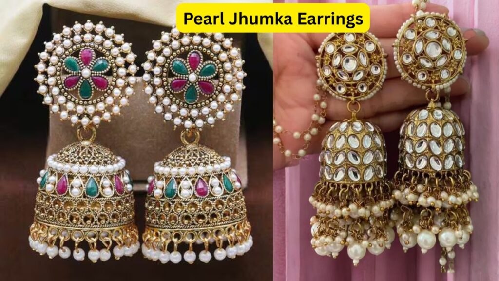 Pearl Jhumka Earrings