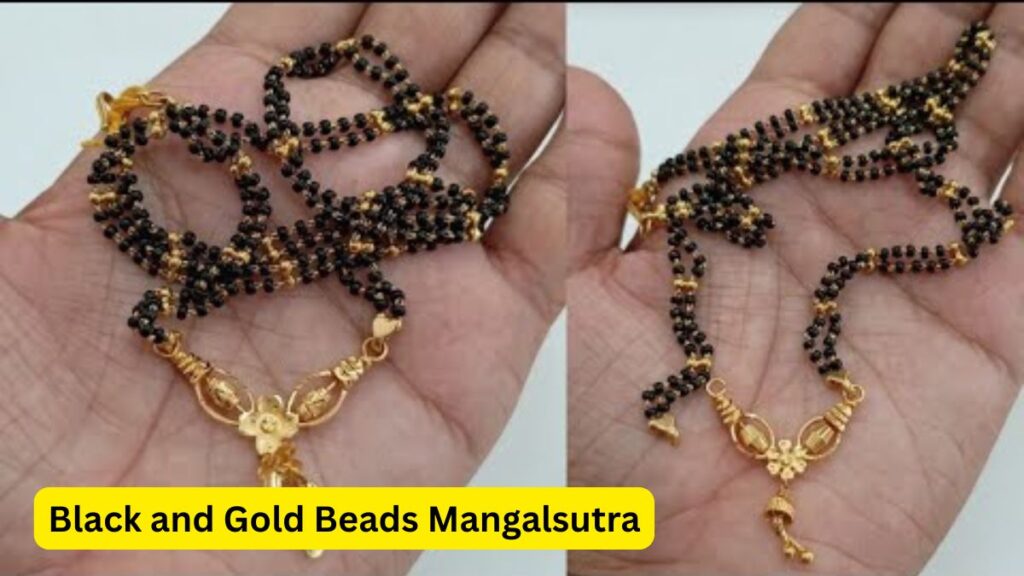 Black and Gold Beads Mangalsutra