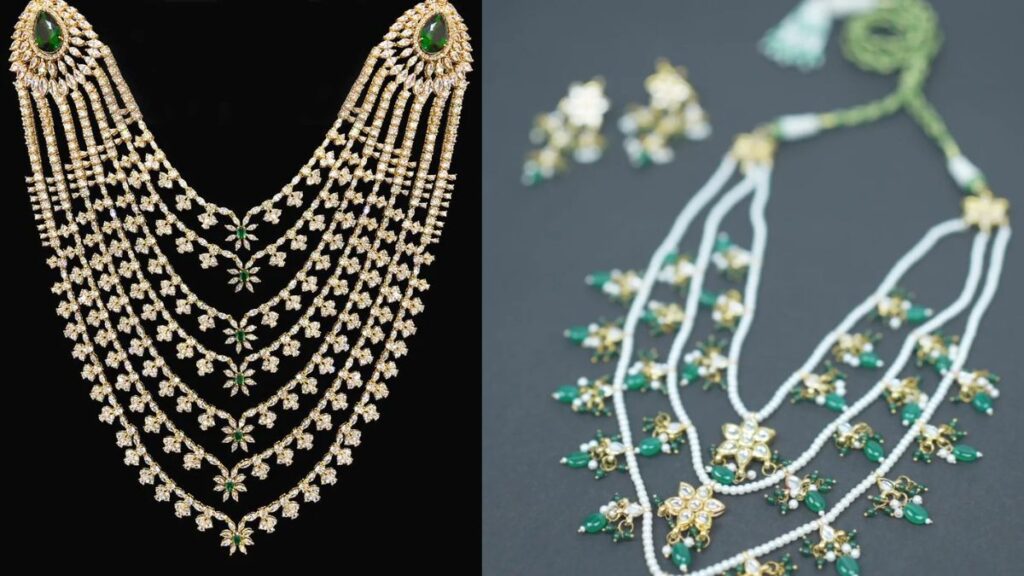 Gold Rani Haar with Emerald