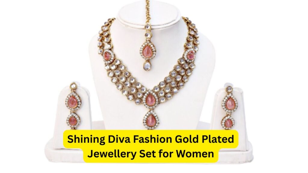Shining Diva Fashion Gold Plated Jewellery Set for Women