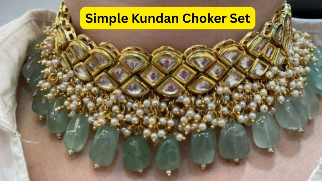 Simple Kundan Choker Set