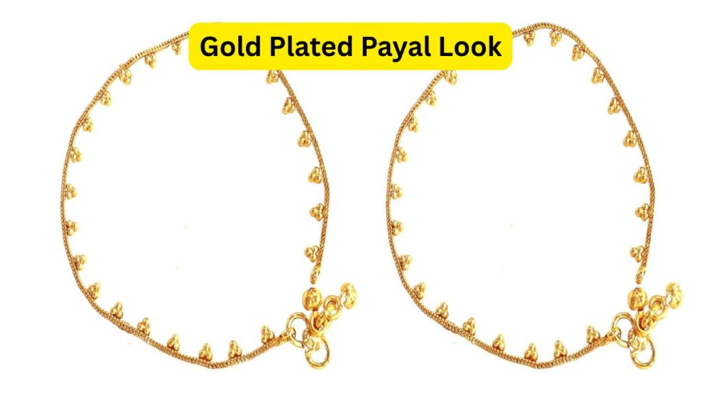 Gold Plated Payal Look