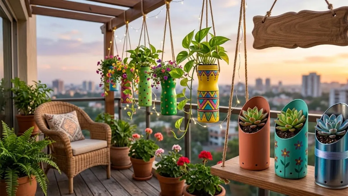 DIY Deo Bottle Decor 2026: डियो की खाली बोतलों से बालकनी को दें स्टाइलिश और यूनिक लुक, ये आसान आइडियाज बदल देंगे आपका स्पेस