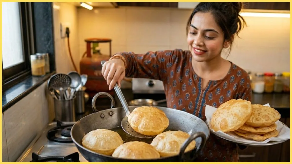 अब हर बार बनेंगी बाजार जैसी फूली-फूली और क्रिस्पी पूड़ियां, कम तेल में अपनाएं ये आसान ट्रिक Poori Making Tips 2026