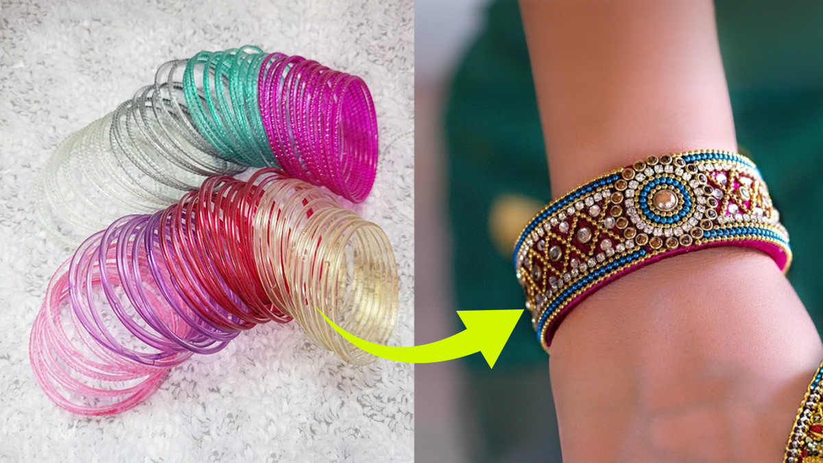 Old Bangles Makeover Ideas: पुरानी प्लेन चूड़ियों को दें नया और हैवी लुक, मिनटों में तैयार होगा खूबसूरत सेट