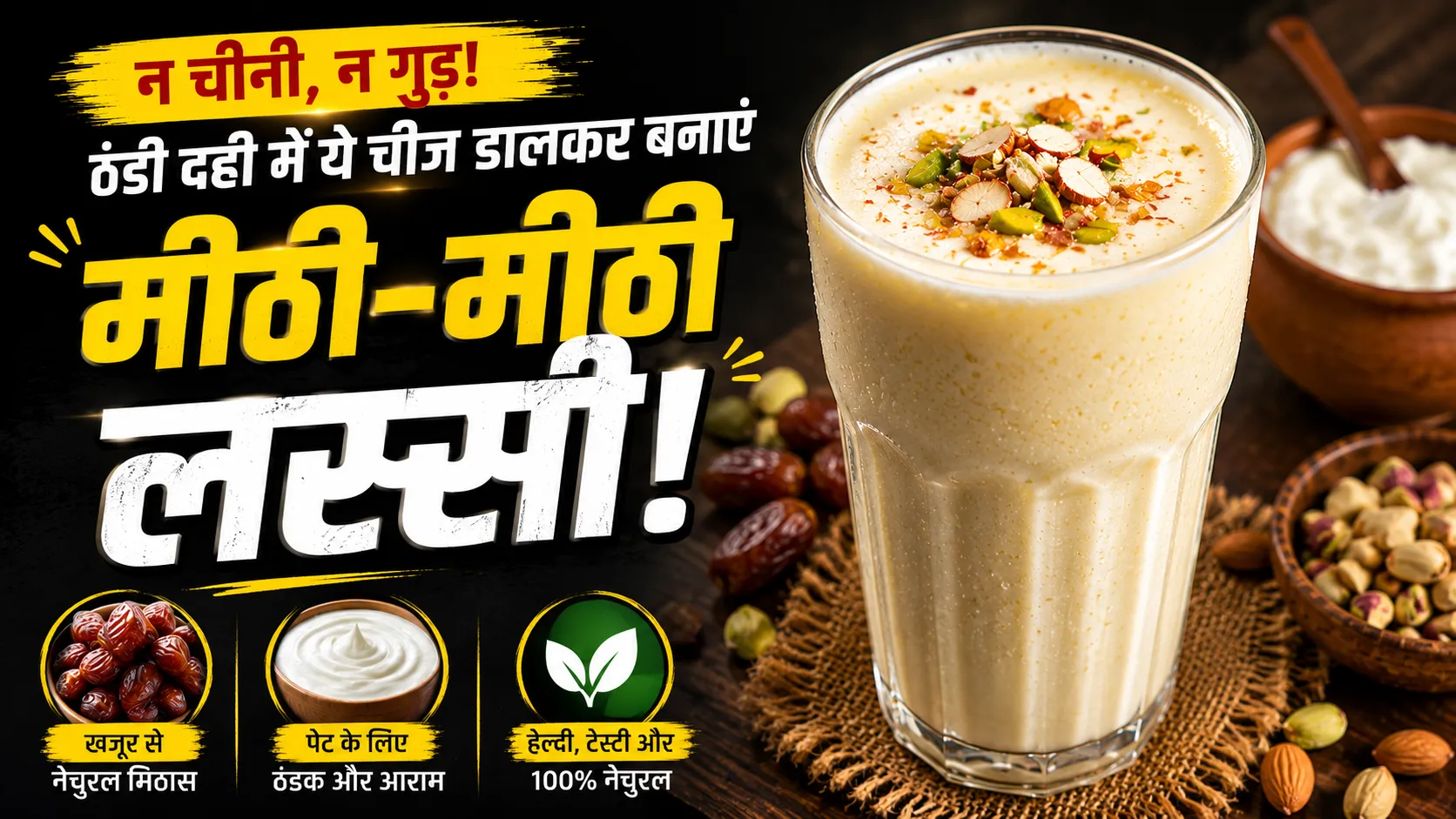 Sweet Lassi Recipe: न चीनी, न गुड़, ठंडी दही में ये चीज डालकर बनाएं मीठी-मीठी लस्सी, स्वाद भी लगेगा शानदार